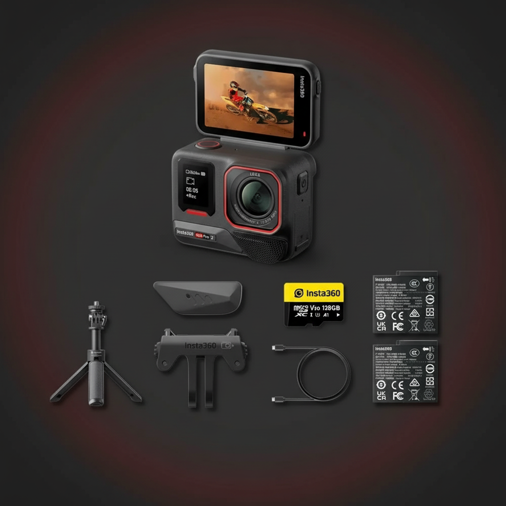 Insta360 Ace Pro 2 - 8K AI Action Camera with Dual Battery Bundle