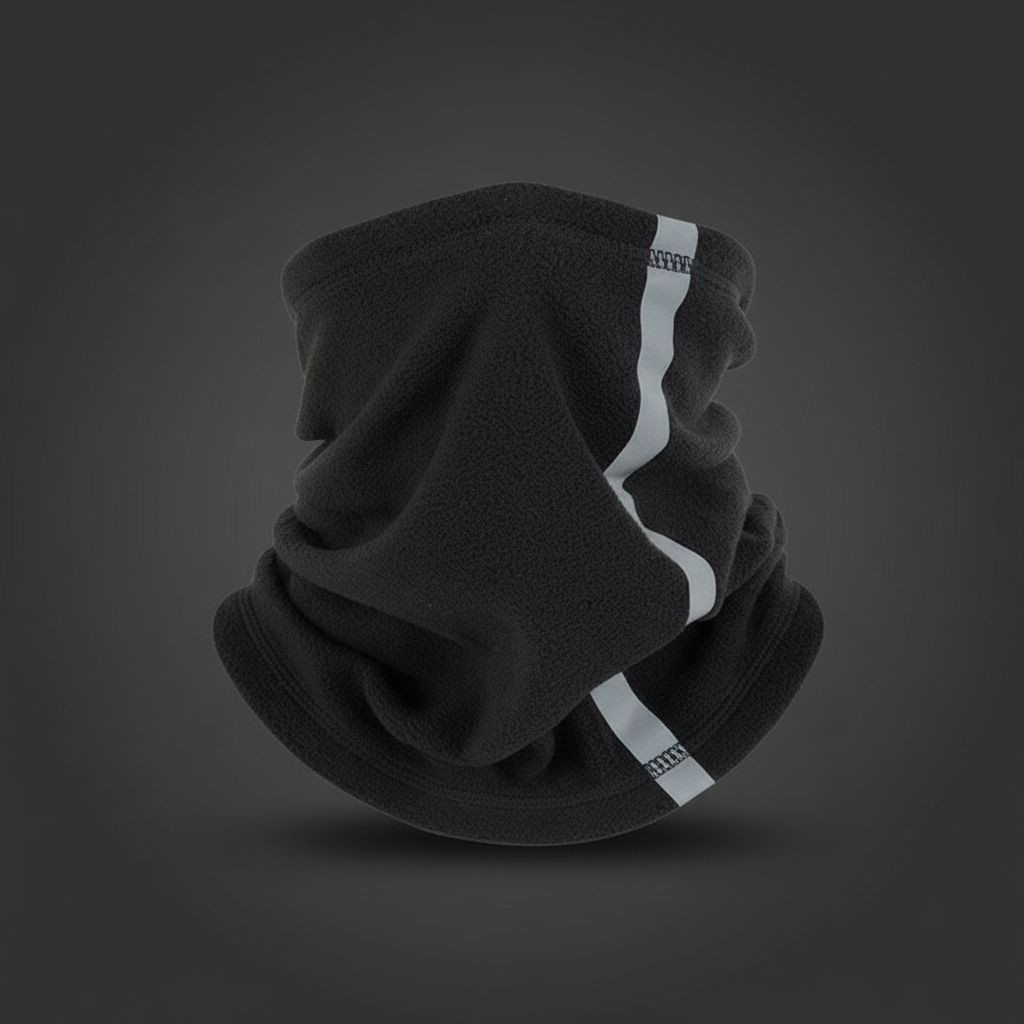 Reflective Winter Fleece Neck Gaiter - Night Riding Safety