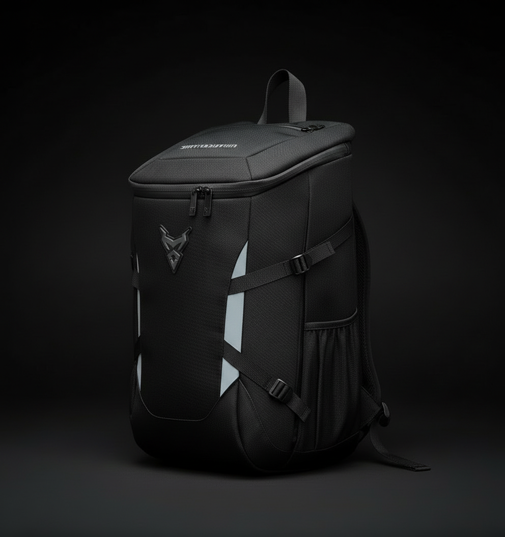Motorcycle Helmet Backpack - Waterproof & Reflective