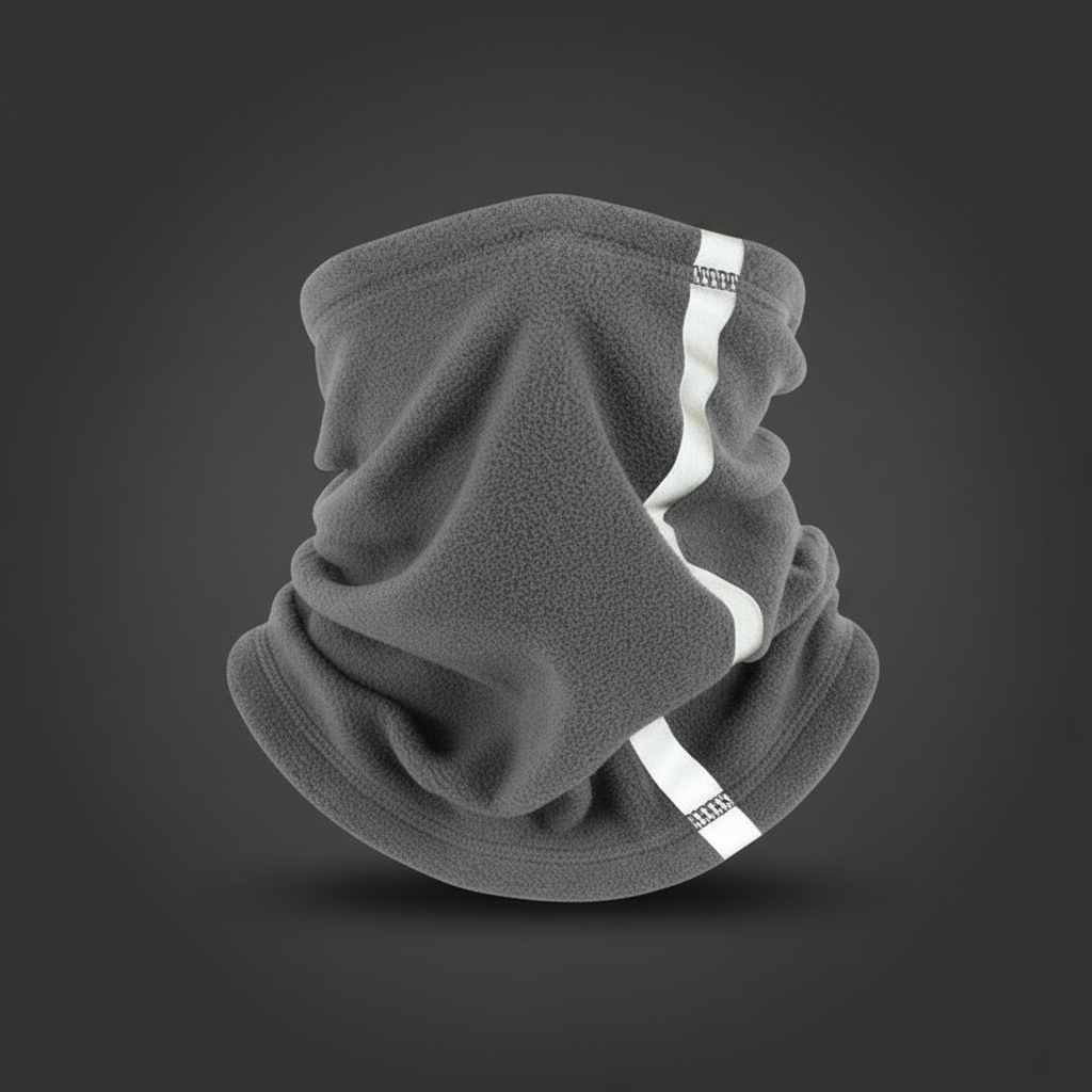 Reflective Winter Fleece Neck Gaiter - Night Riding Safety