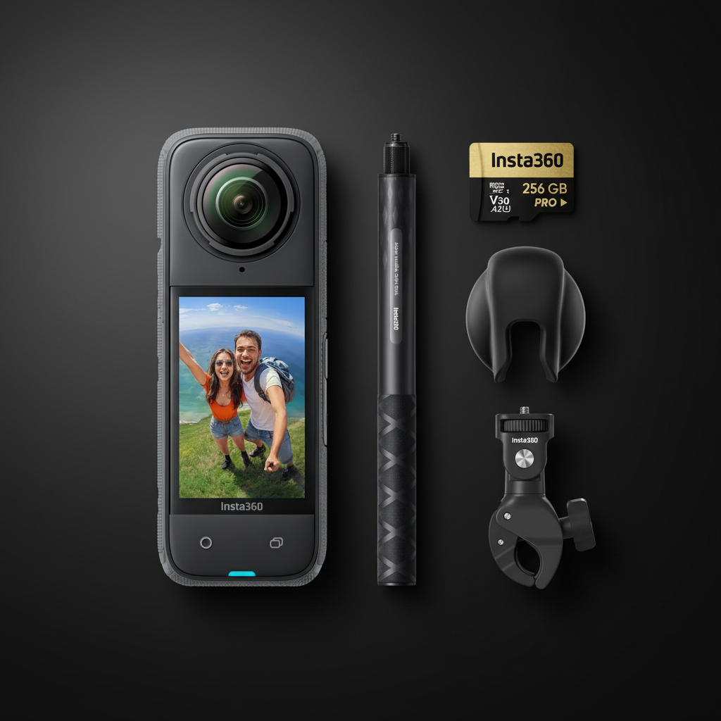 Insta360 X4 - 8K 360° Action Camera for Motorcycle POV