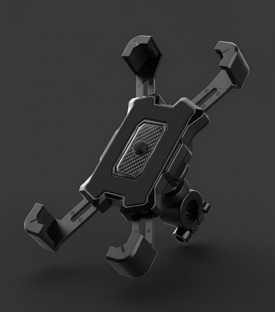 Universal Motorcycle Phone Mount - 360° Rotation