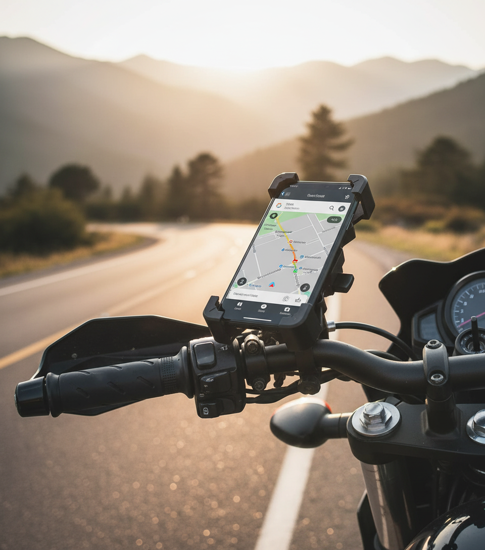 Universal Motorcycle Phone Mount - 360° Rotation