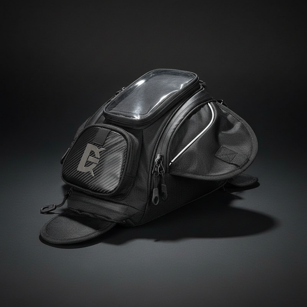 Magnetic Tank Bag - Touchscreen Navigation Window